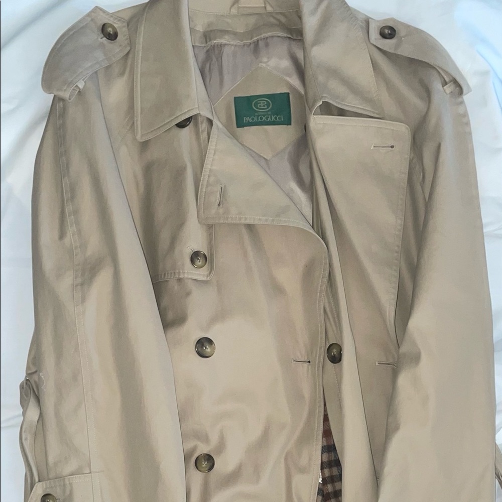 vintage paolo gucci trench coat